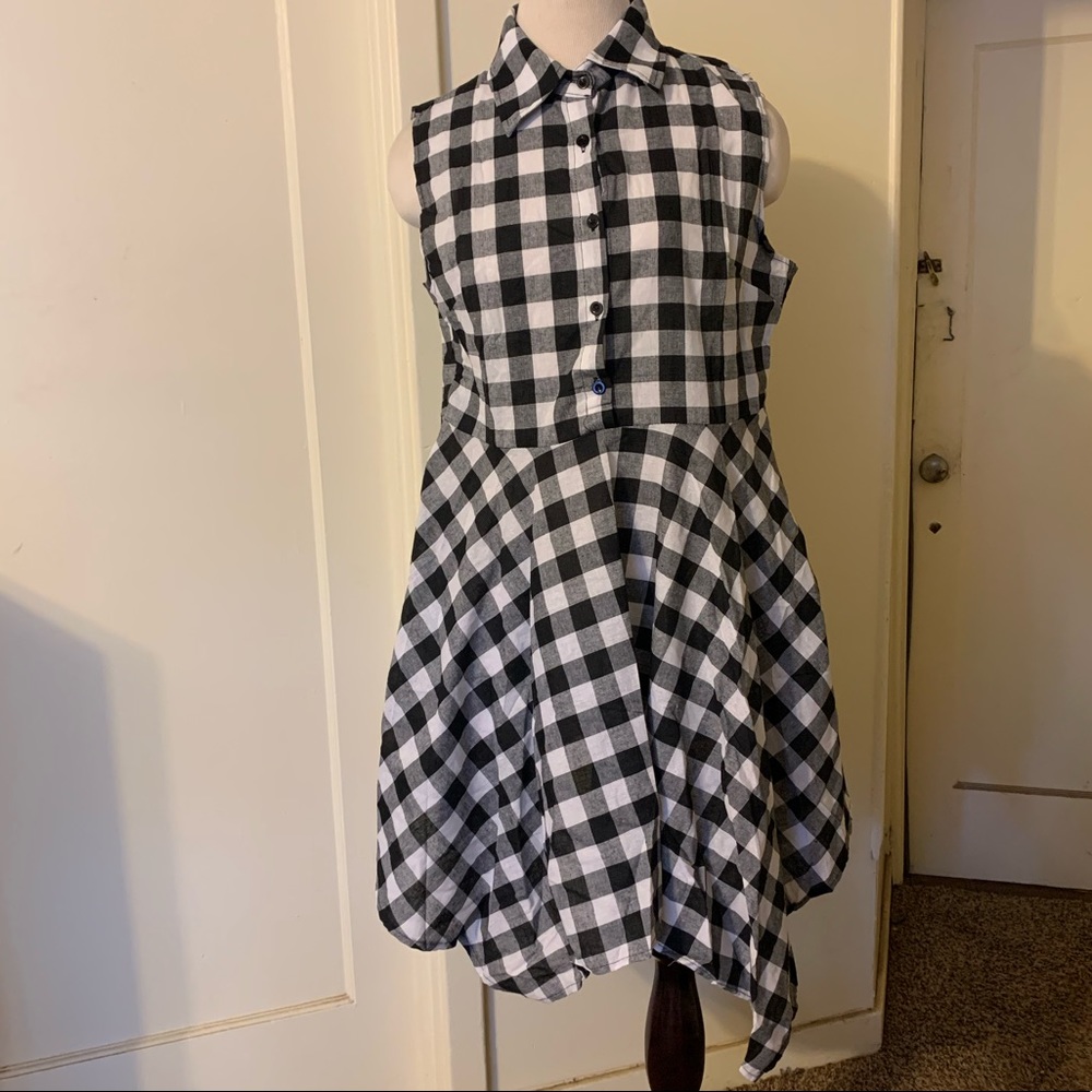 Black and White Checkered Dress